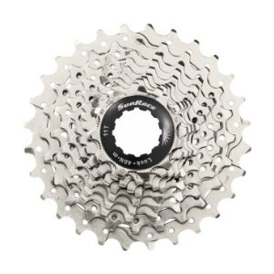 Cassette 10v. Sunrace Rs1 11-25 Route pour Shimano (Niveau 105) Metallic Argent (Livre En Boite) (11-12-13-14-15-17-19-21-23-25) (1 Bloc + Pignons)