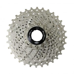 Cassette 10v. Sunrace Rs1 11-32 Route pour Shimano (Niveau 105) Metallic Argent (Livre En Boite) (11-12-13-15-17-19-21-24-28-32)