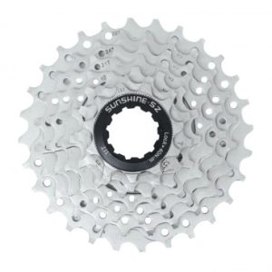 Cassette 7v. Gravity 11-28 pour Shimano/sram VTT Argent (11-13-15-18-21-24-28)