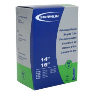 Chambre à Air Velo 350 X 35a - 14" Schwalbe Valve Standard Tout Alu (37-288 à 40-305) (Av2)