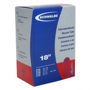 Chambre à Air Velo 450 X 35a - 18" Schwalbe Valve Presta Tout Alu (40-355 à 37-400) (Sv5)