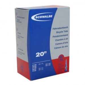 Chambre à Air Velo 500 X 28a - 20 X 1 3/8 Schwalbe Valve Presta Tout Alu (37-438 à 37-451) (Sv7a)