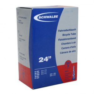 Chambre à Air Velo 600 X 28-35a (24 X 1 3/8) Schwalbe Valve Presta Tout Alu (47-507 à 37-541) (Sv9)