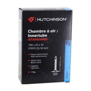 Chambre à Air Velo 700 X 25-30 Hutchinson Valve Presta Noir 48mm