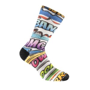 Chaussettes/socquettes Ete Gist Comics Bang Multicolor 38/42 Ecologique - Hauteur 16cm (Paire) -5863