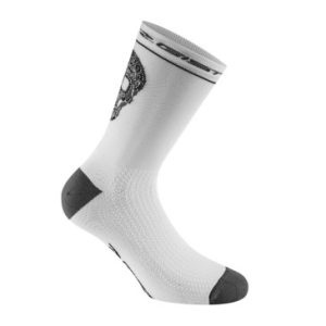 Chaussettes/socquettes Ete Gist Crane Blanc-noir 36/39 - Hauteur 18cm (Paire) -5860