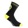 Chaussettes/socquettes Ete Gist Crane Noir-jaune Fluo 36/39 - Hauteur 18cm (Paire) -5860