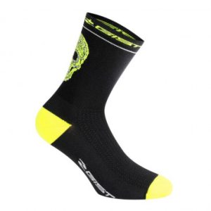 Chaussettes/socquettes Ete Gist Crane Noir-jaune Fluo 36/39 - Hauteur 18cm (Paire) -5860