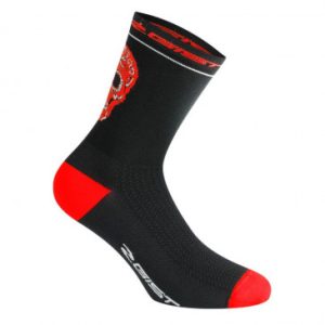 Chaussettes/socquettes Ete Gist Crane Noir-rouge 40/43 - Hauteur 18cm (Paire) -5860