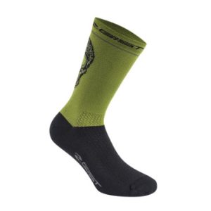 Chaussettes/socquettes Ete Gist Crane Vert Militaire 36/39 - Hauteur 18cm (Paire) -5860