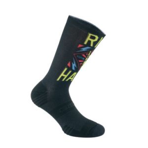 Chaussettes/socquettes Ete Gist Noir Ride Hard Noir et Design Muticolor 38/42 Ecologique - Hauteur 22 Cm (Paire) -5868