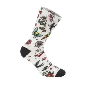 Chaussettes/socquettes Ete Gist Tatoo Blanc 38/42 Ecologique - Hauteur 16cm (Paire) -5863