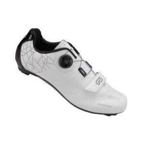 Chaussure Route Ges Roadster2 Blanc T37 Fixation Microclip Atop/velcro Compatible Look/shimano (Paire)