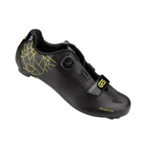 Chaussure Route Ges Roadster2 Noir/jaune T39 Fixation Microclip Atop/velcro Compatible Look/shimano (Paire)