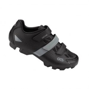 Chaussure VTT Ges Vantage2 Noir/gris T38 Fixation 3 Velcros Compatible Spd (Paire)