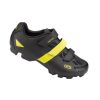 Chaussure VTT Ges Vantage2 Noir/jaune Fluo T38 Fixation 3 Velcros Compatible Spd (Paire)