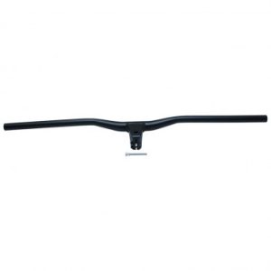 Cintre VTT Demi Releve Alu Noir L 78cm avec Potence Integree Entraxe L55mm pour Pivot Fourche 1"1/8 (28.6mm)