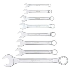 Cles Mixtes Plates et Polygonales Cyclus Acier Chrome (8 Pieces)