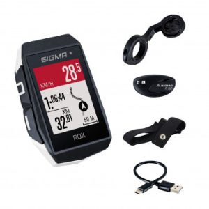 Compteur Sigma Rox11.1 Evo Gps Blanc avec Cardio et Altimetre