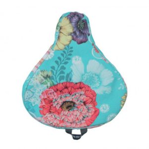 Couvre Selle Velo Basil Bloom Field Waterproof Bleu Clair (28x23cm)