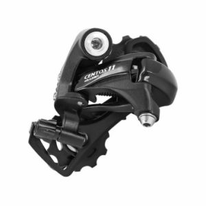 Derailleur Route Arriere Microshift Centos 11v. Chape Courte Noir Double Compatible Shimano 105 / Ultegra