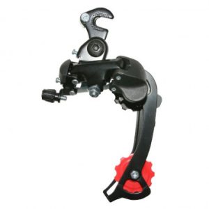 Derailleur VTT Arriere Gravity 8/7v. Tz Chape Longue Noir avec Patte (Compatible Shimano Jusqu'a 30dts)