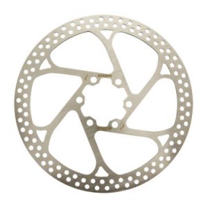 Disque de Frein Route / VTT 6 Trous Gravity Brakco Compatible Shimano et Autres 160mm Argent (Bord Rectifie pour La Securite)