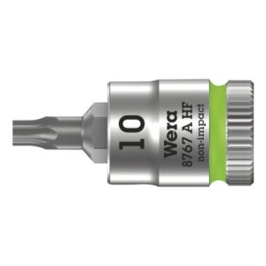 Douille Torx Wera 8767 à Zyklop 1/4 Diam 10 Mm Longueur 28 Mm (Vendu à L'unite) -marque Allemande pour Les Ateliers-