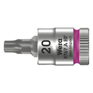 Douille Torx Wera 8767 à Zyklop 1/4 Diam 20 Mm Longueur 28 Mm (Vendu à L'unite) -marque Allemande pour Les Ateliers-