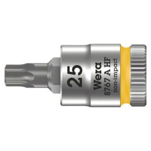 Douille Torx Wera 8767 à Zyklop 1/4 Diam 25 Mm Longueur 28 Mm (Vendu à L'unite) -marque Allemande pour Les Ateliers-