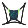 Eclairage Corporel/baudrier Securite avec Signalisation Integree 48 Leds - Telecommande Cintre Sans Fil Indicateur de Direction (H20xl20cm) Rechargeable USB (Sur Gilet/veste) Velo / Trottinette