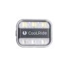 Eclairage Velo Coolride USB Arriere Clip Sur Tige de Selle et Adaptateur pour Fixation Sac à Dos 6 Led