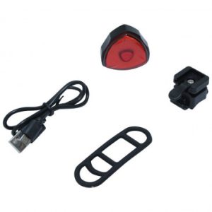 Eclairage Velo USB Arriere Sur Tige de Selle Led Cob 30 Lumens avec Indicateur de Freinage