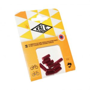 Embout Autoblocant pour Gaine 4 Mm Rouge (Sachet de 10 Pieces)