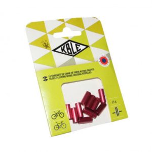 Embout Autoblocant pour Gaine 5 Mm Rouge (Sachet de 10 Pieces)