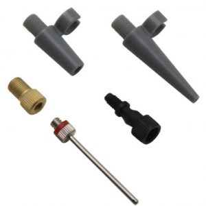 Embout de Gonflage Zefal Universel (Assortiment Embouts/aiguille/adaptateur) (Kit 5 Pieces)