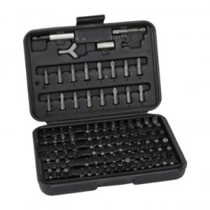 Embouts de Serrage et Vissage 1/4 Universel Adaptable Tournevis / Perceuse / Cliquet à Douille (Coffret 100 Pieces) Gravity