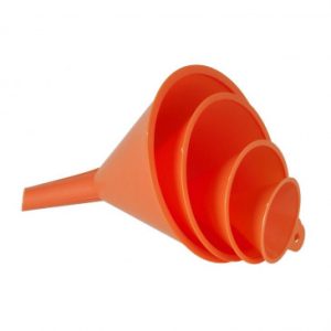 Entonnoir Pressol en Polyethylene Orange Diametre 50-75-100-120mm (Jeu de 4)