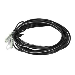 Fil / Cable Electrique Velo Noir Double (Avec 2 Fils) 2.50m (Vendu Au Sachet)