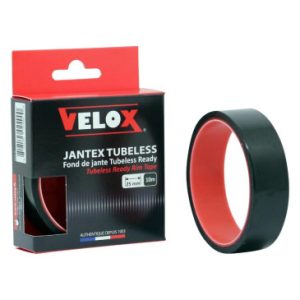 Fond de Jante Atelier Adhesif Conversion Route / VTT Tubetype en Tubeless Velox Diam 25mm Roue Largeur 23 / 25c (Rouleau 10m)