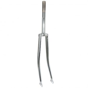 Fourche City 700c Rigide Demi-course Acier Chrome Cintre Pivot (240/120mm) Filete 1"-22