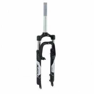 Fourche VTT 26 " Zoom à Suspension Acier Ressort/elastomere pour V/brake et Disque Noir Deb. 60mm Pivot (230/100mm) Filete 1"1/8-25