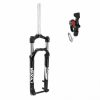 Fourche VTT 27.5 " Zoom 868s à Ressort Noir Reglable/blocable avec Manette Au Cintre Deb. 100mm pour Axe Traversant Boost 15-110 Pivot Lisse Conique 1''1/8-1"1/2 Exterieur Compatible Disque
