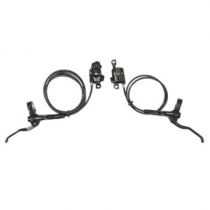 Frein à Disque VTT Hydraulique Shimano Mt200 Avant+arriere Noir Durite 900+1700mm (Sans Disque) (Kit en Sachet) - Plaquette Resine