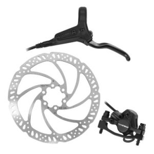 Frein à Disque VTT Hydraulique Tektro M275 Noir Avant Post Mount avec Disque 180mm et Adaptateur (Kit)