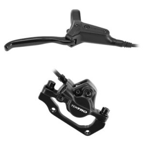 Frein à Disque VTT Hydraulique Tektro M282 Noir Arriere Sans Disque 160mm et Adaptateur (Kit) - Ideal pour Junior/petites Mains Collier Reglable (Emballage Oem)