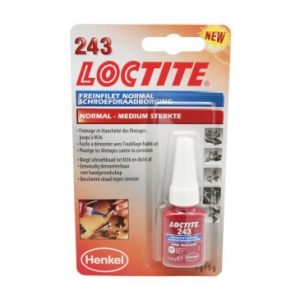 Frein Filet Normal Loctite 243 à Resistance Moyenne (Flacon 5 Ml Sous Blister)