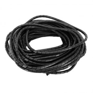 Gaine Spirale Flexible pour Fil Electrique Diam 12-70mm Noir (25m) -selection Gravity-