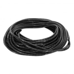 Gaine Spirale Flexible pour Fil Electrique Diam 6 - 60 Mm Noir (25m) -selection Gravity-