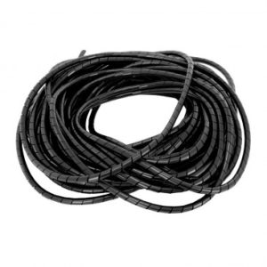 Gaine Spirale Flexible pour Fil Electrique Diam 9-65mm Noir (25m) -selection Gravity-